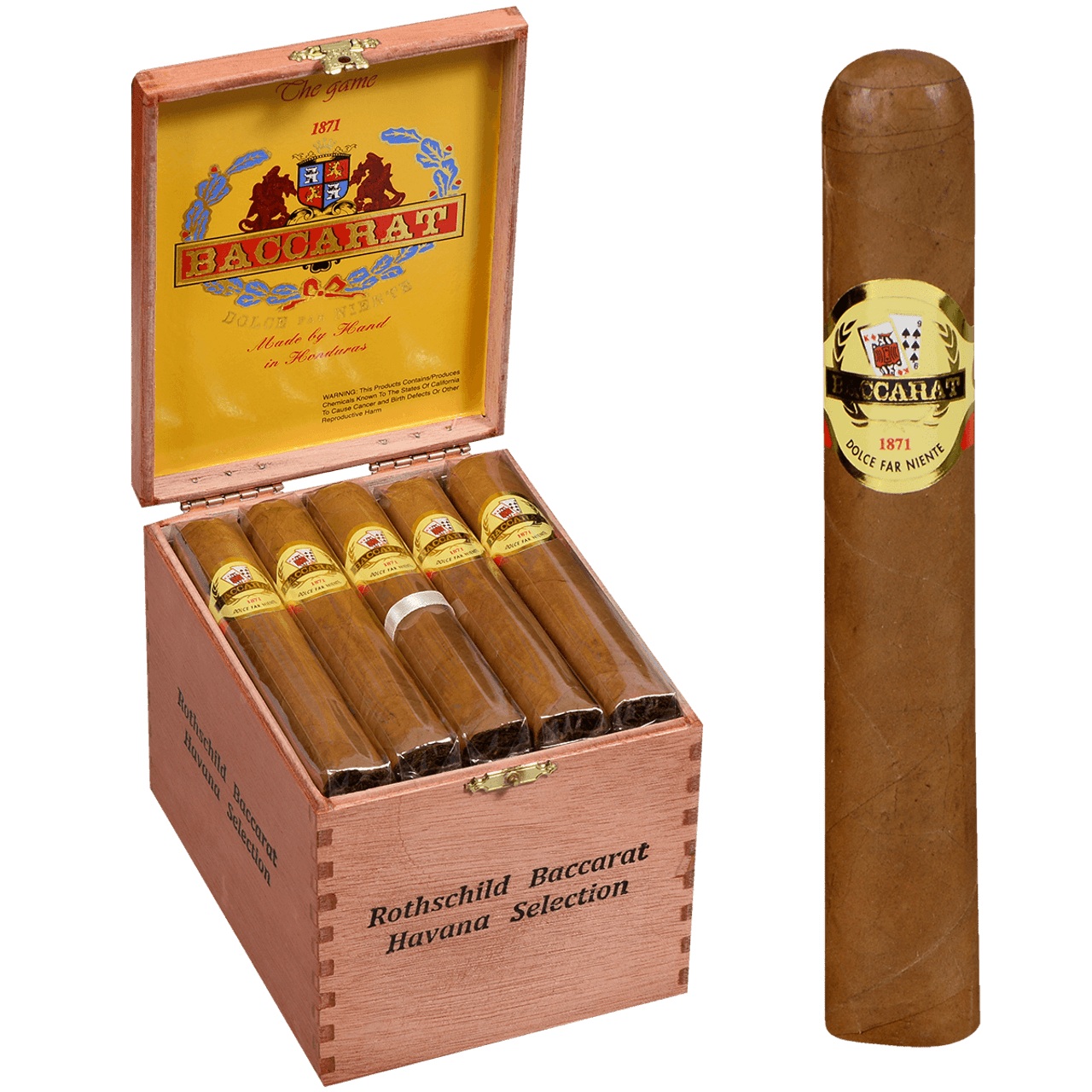 Baccarat Rothschild Havana Selection Box of 25 Cigardepotus Baccarat Rothschild Havana Selection 5 X 50 Box of 25 Cigardepotus