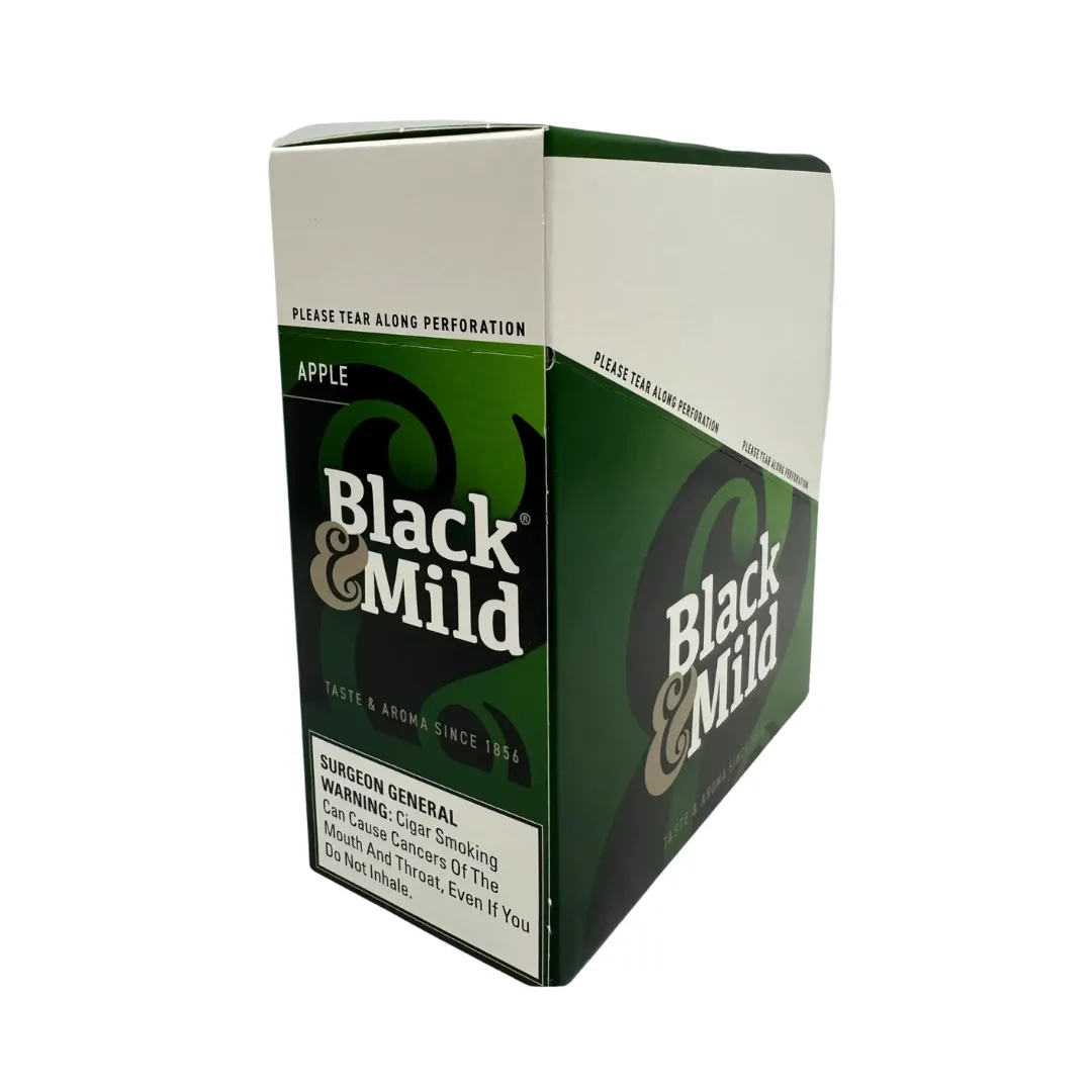 Black Mild Apple Plastic Tip Cigars 50 Count 10 × 5 Packs Cigardepotus Black Mild Plastic Tip Cigars 50 Count Box Cigardepotus Cigardepotus
