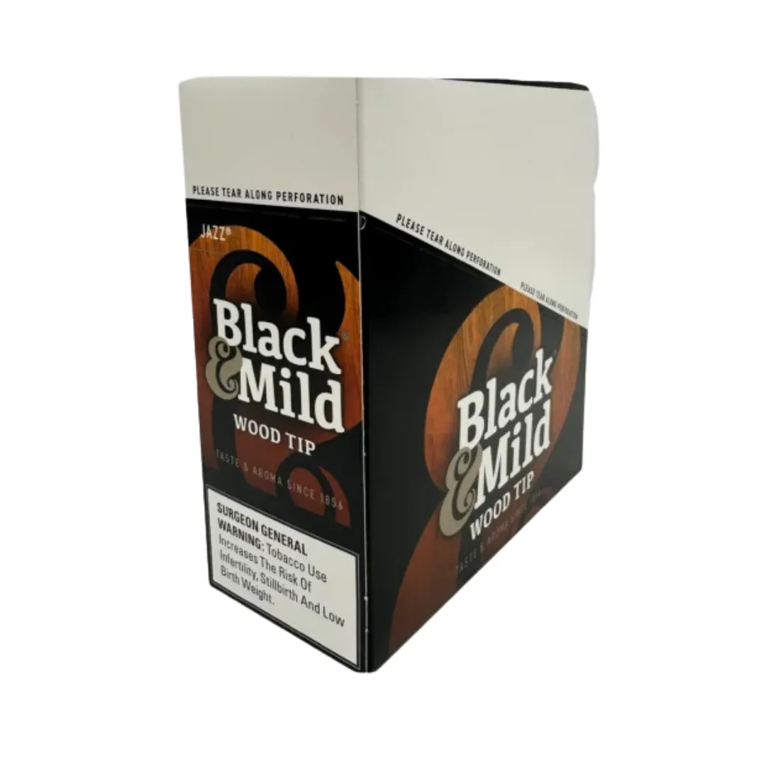 black & mild wrapper homogenized tobacco leaf Black & Mild Wood Tip Cigars | 50 Count Box