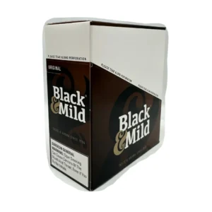 Black  Mild Plastic Tip Cigars  50 Count 10 × 5 Packs  Original  Cigardepotus