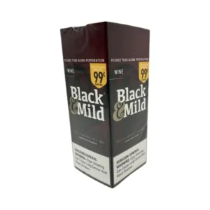 Black & Mild Plastic Tip 99¢ Cigars – 25 Count Box - Wine