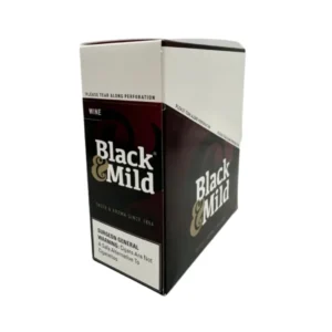 Black & Mild Plastic Tip Cigars – 50 Count (10 × 5 Packs) - Wine