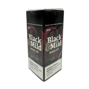 Black & Mild Wood Tip Cigars – 25 Count Box - Wine