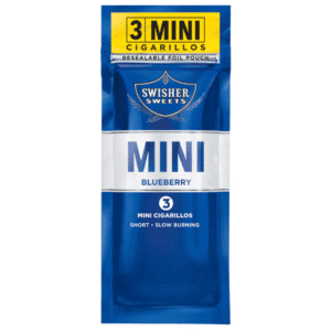 Swisher Sweets Mini Cigarillos – 3 Pack - Blueberry
