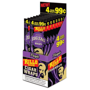 Zig Zag Rillo Wraps 4 for $0.99 – 15 Pouches - Purple