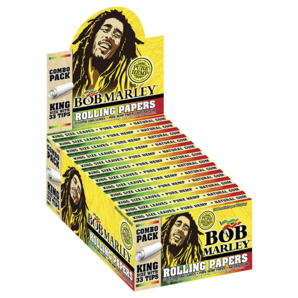 Bob Marley King Combo + Tips – Natural Hemp Papers