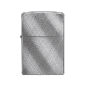 Zippo Diagonal Weave Brushed Chrome Pocket Lighter