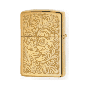 Zippo Lighter Venetian Design – High Polish Brass