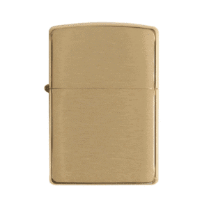 Zippo Solid Brass Lighter – Brushed Finish