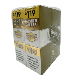 Swisher Sweets Classic Cigarillos 2 for $1.19 (60 Count) - Gold