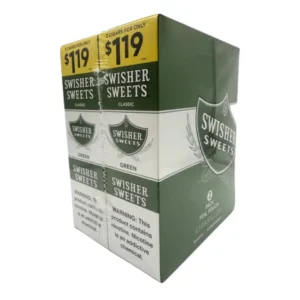 Swisher Sweets Classic Cigarillos 2 for $1.19 (60 Count) - Green