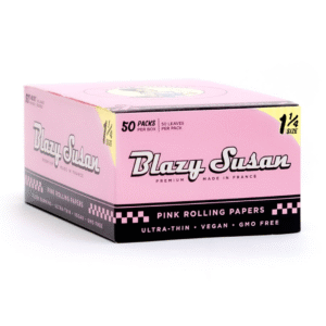 Blazy Susan Rolling Papers - Pink 1 1/4