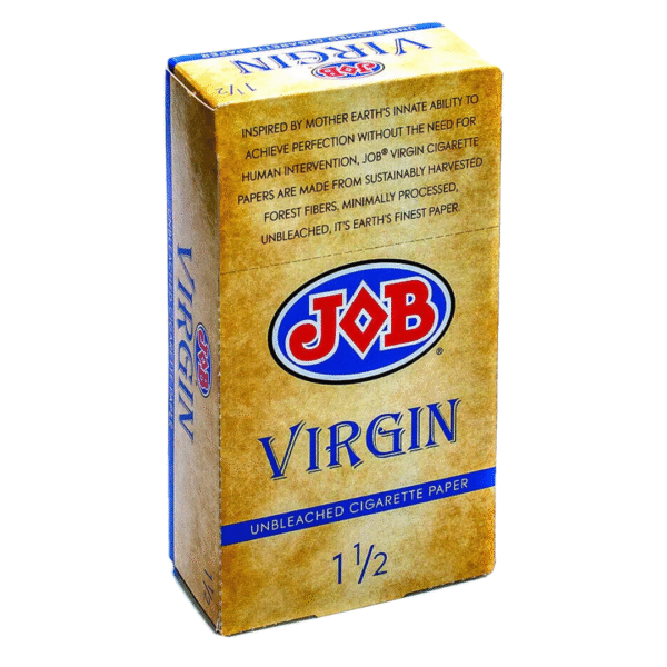 JOB Virgin Unbleached Cigarette Paper 1½ – Box of 24