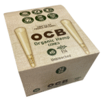 OCB Organic Hemp Cones 1¼ – Box of 32 Pre-Rolled Papers