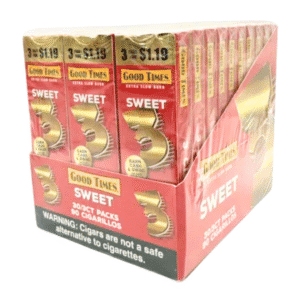 Good Times Cigarillos – 3 per Pack, 30 Pouches - Sweet