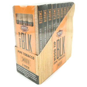 BLK Wood Tip Pipe Tobacco – 10 Packs of 5