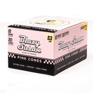 Blazy Susan Pink Pre-Rolled Cones – 53 MM (12 Pack)