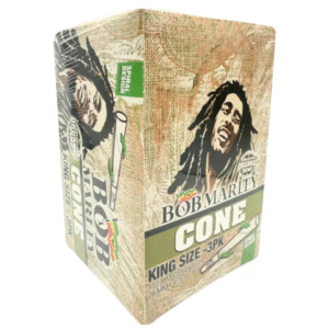 Bob Marley Cones – Natural Pre-Rolled Paper Cones - King Size 3pk Organic
