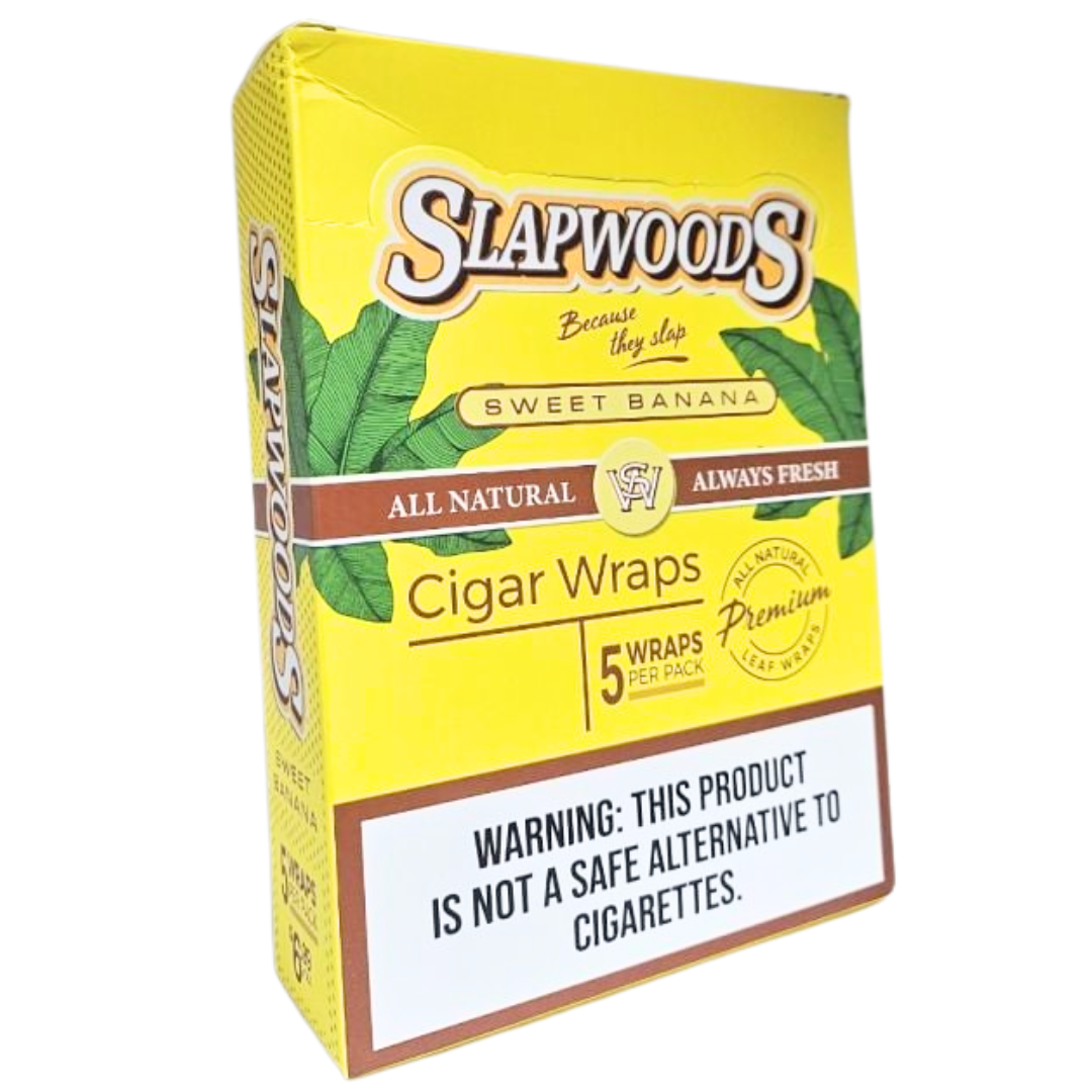 503 cigarettes SLAPWOODS Cigar Wraps – Sweet Banana (5 Wraps per Pack)