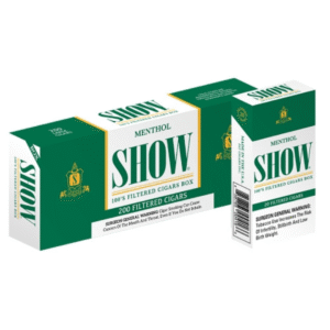 Show Filtered Cigars 100's Box - Menthol