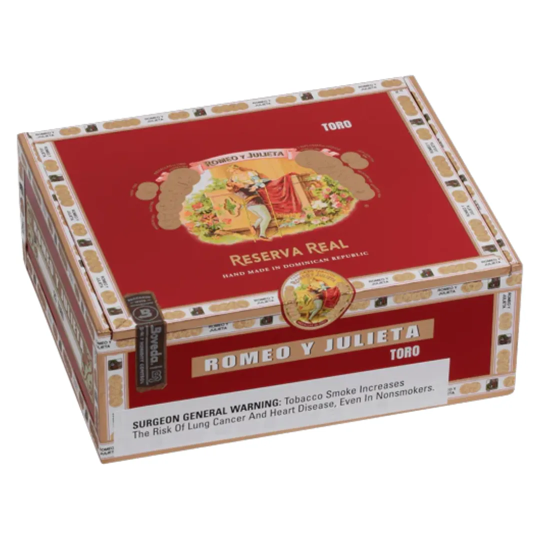 Romeo Y Julieta Reserva Real Toro 6 × 54 box of 25 Closed 2 Cigardepotus Romeo Y Julieta Reserva Real Toro 6x54 Cigardepotus Cigardepotus