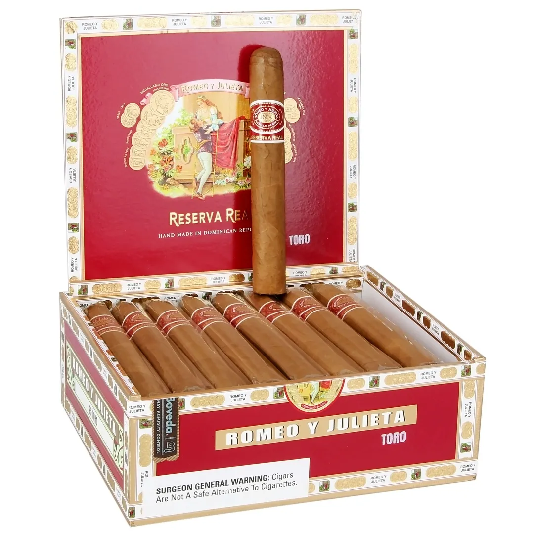 Romeo Y Julieta Reserva Real Toro 6 × 54 box of 25 3 Cigardepotus Romeo Y Julieta Reserva Real Toro 6x54 Cigardepotus Cigardepotus