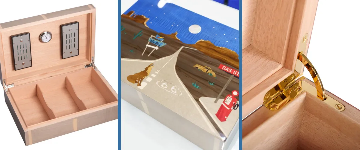 Elie Bleu Route 66 Full Moon Night Humidor Final Release  Cigardepotus
